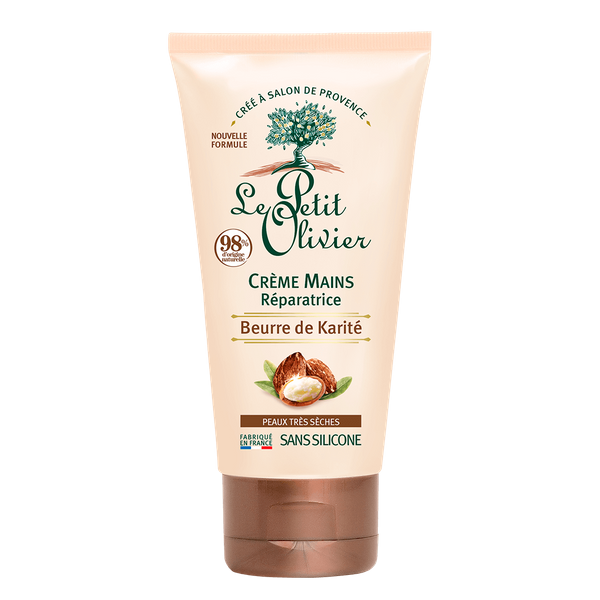 Crème Mains Réparatrice Beurre de Karité , Peaux très sèches , 75ml