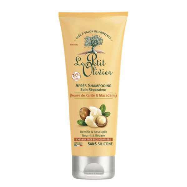 Après-Shampooing Soin Réparateur Beurre de Karité & Macadamia , Cheveux très secs ou frisés , 200ml