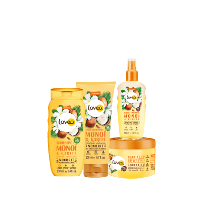 Kit de soin Cheveux Secs « Ma Routine Energisante » à base de Monoï & Karité