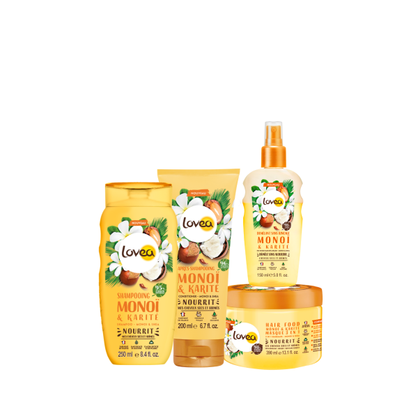 Kit de soin Cheveux Secs « Ma Routine Energisante » à base de Monoï & Karité