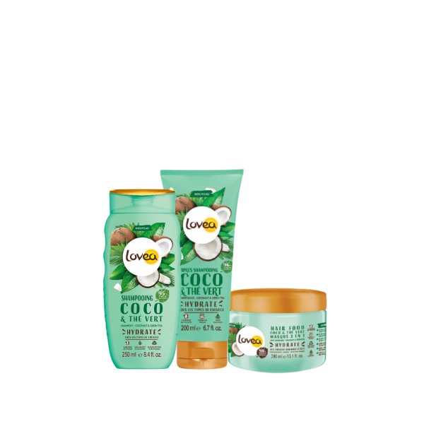 Kit Routine de Soin "Ma Routine Evasion" à base de Coco & Thé Vert