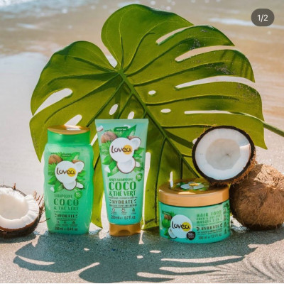 Kit Routine de Soin "Ma Routine Evasion" à base de Coco & Thé Vert Kit Routine de Soin "Ma Routine Evasion" à base de Coco & Thé Vert