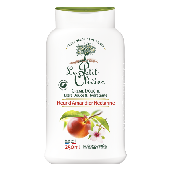 Crème Douche Extra Douce & Hydratante Fleur d'Amandier Nectarine , 250ml