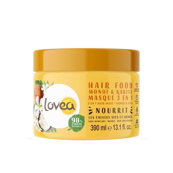 Hair Food - Masque 3 en 1 - Monoï & Karité 390 ml