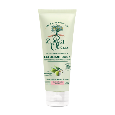 Gommage Visage Poudre Naturelle de Noyaux d’Olive , Peaux Normales à Sèches , 75ml