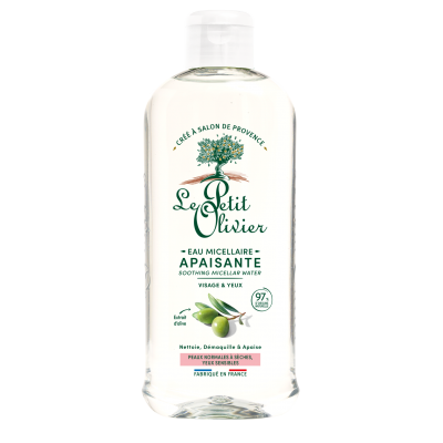 Eau Micellaire Démaquillante Visage & Yeux , Peaux Sèches et Sensibles , 400ml