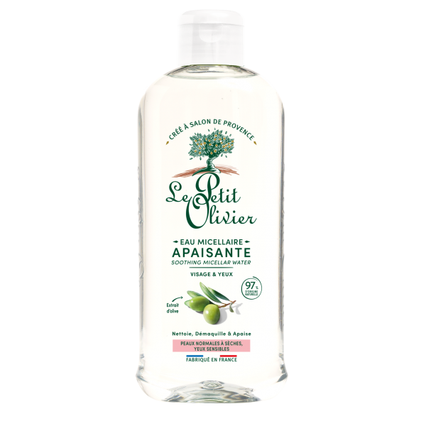 Eau Micellaire Démaquillante Visage & Yeux , Peaux Sèches et Sensibles , 400ml