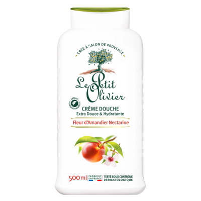 Crème Douche Extra Douce & Hydratante Fleur d'Amandier Nectarine , 500ml
