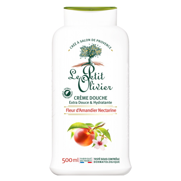 Crème Douche Extra Douce & Hydratante Fleur d'Amandier Nectarine , 500ml
