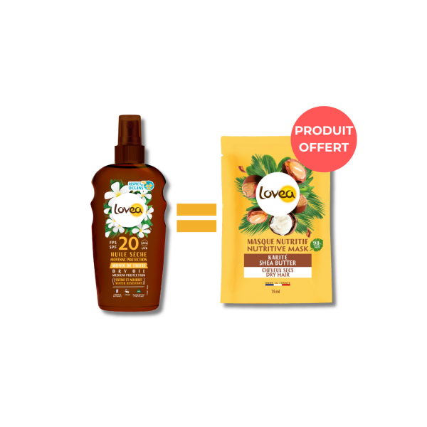 Huile sèche FPS 20 Moyenne protection - Monoï de Tahiti 150 ml
