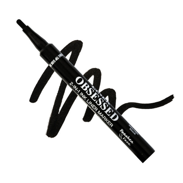 LINER OBSESSED 2-IN-1 PADDLE TIP EYELINER MARKER