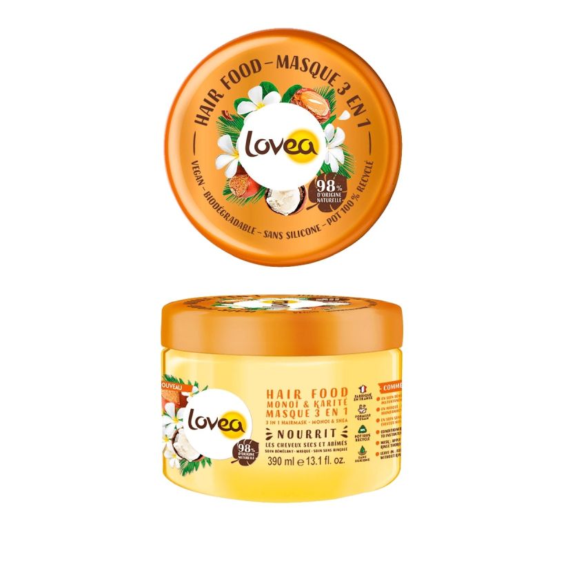 Lovea Hair Food Monoï & Karité - Masque 3 en 1 - INCI Beauty
